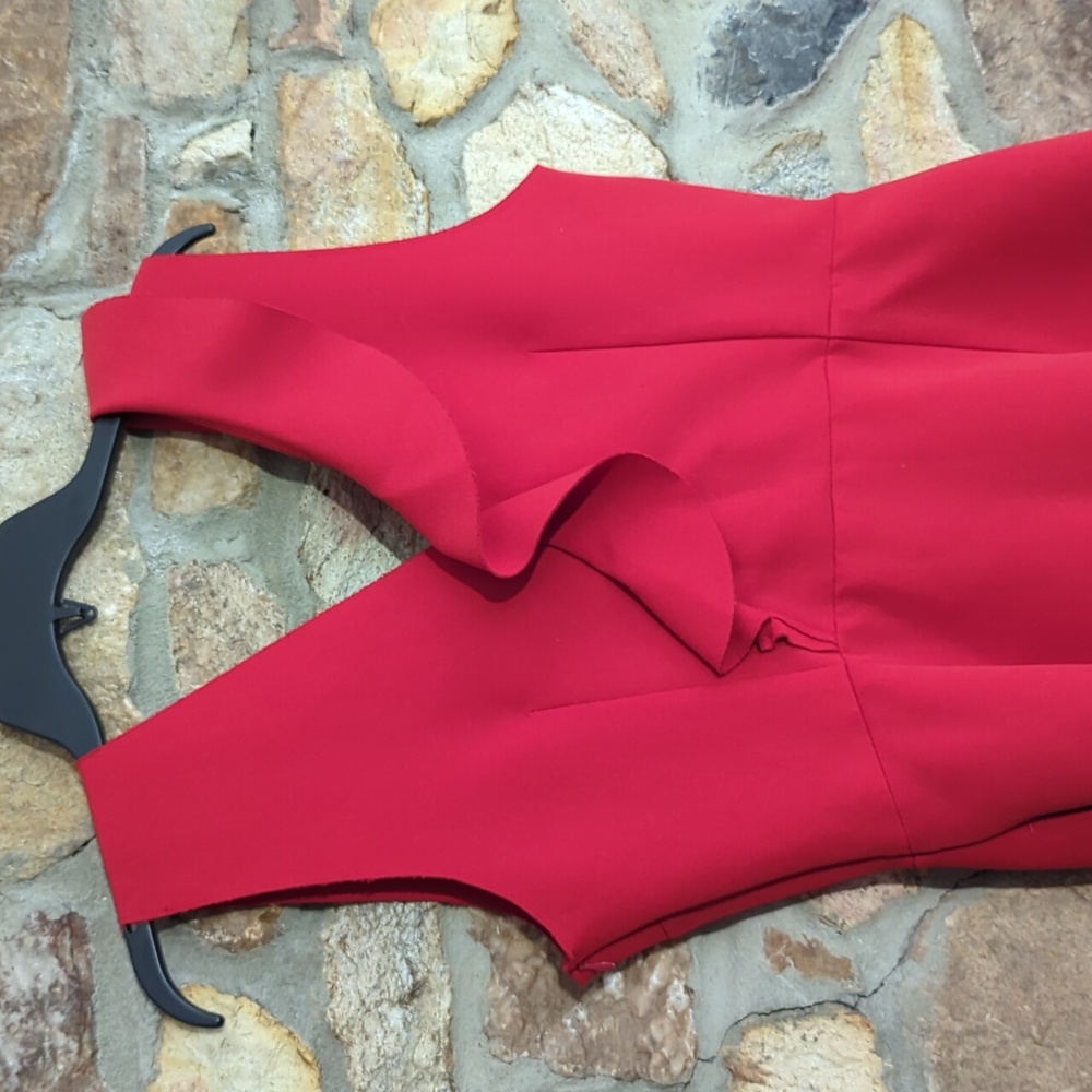 MSGM Red Ruffle Dress - Picture 13 of 13